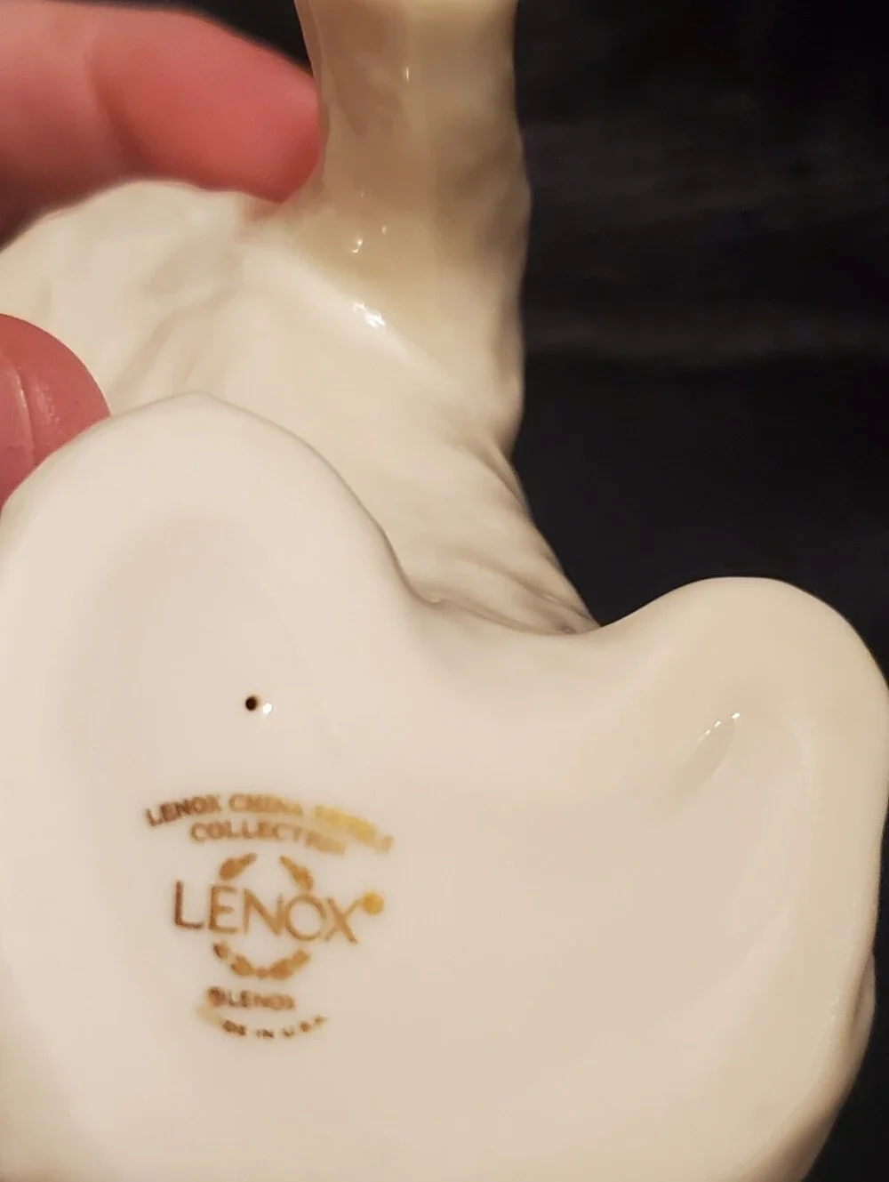 Vintage 90s Lenox China Jewels COCKER SPANIEL Figurine Made in USA